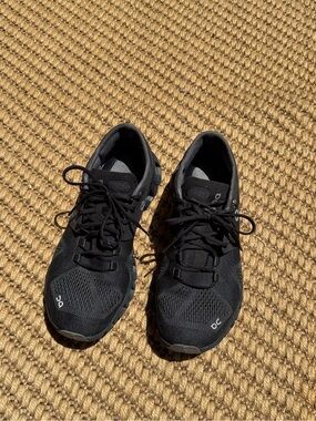 On Running Black Mesh Performance Sneakers